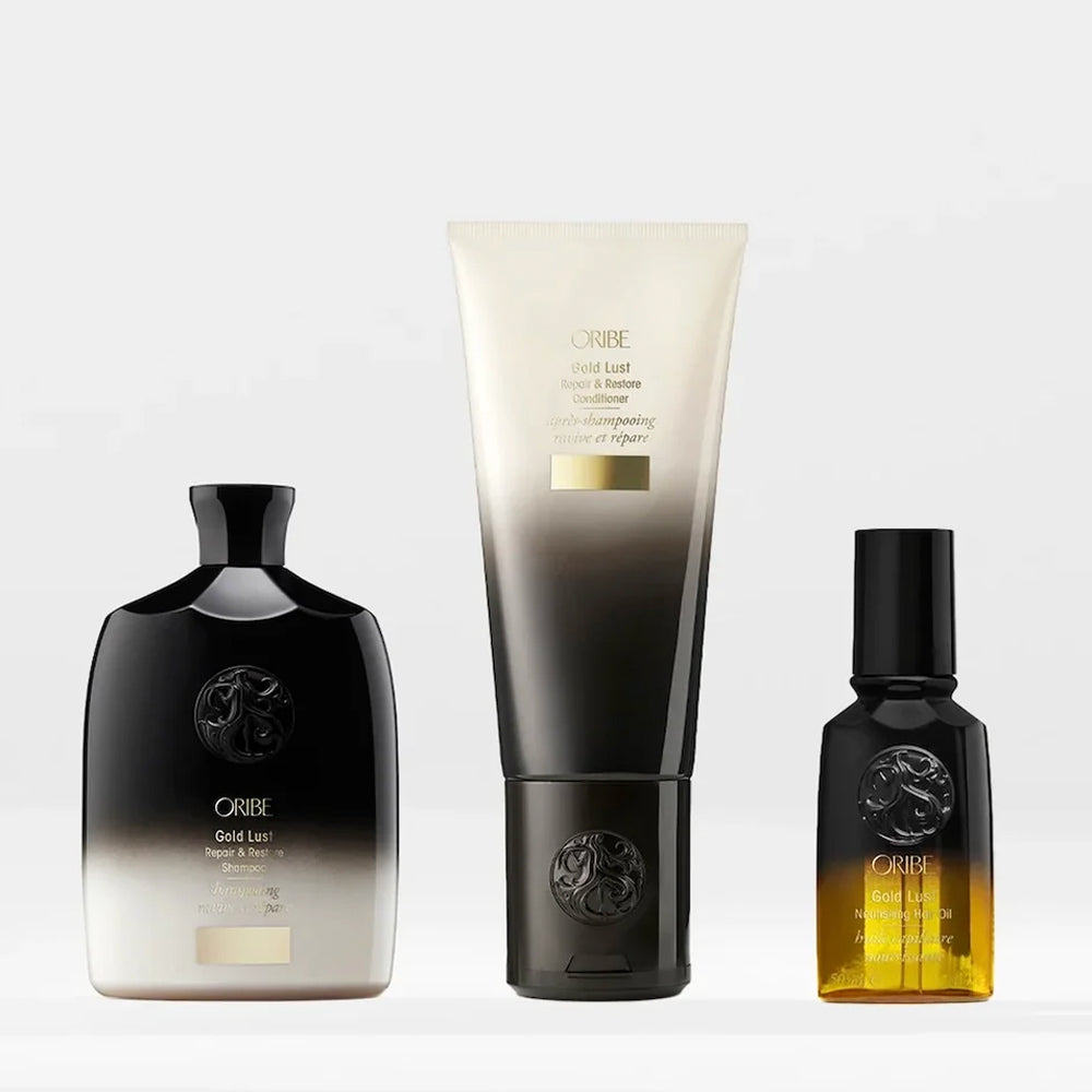 Oribe Gold Lust Repair & Restore Shampoo, Conditioner & Hair Oil