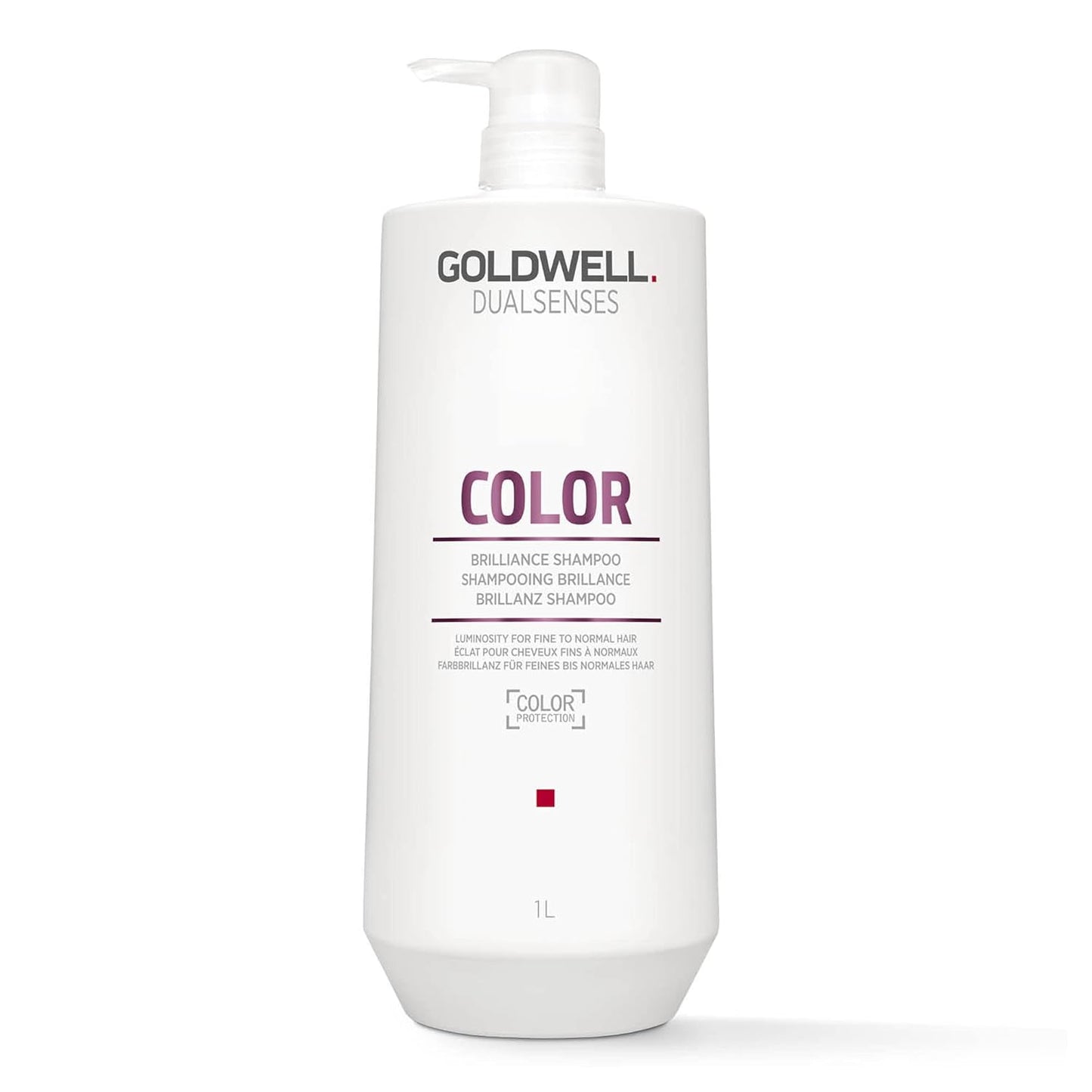 Goldwell Dualsenses Color shampoo bottle for instant color luminosity and color fade protection