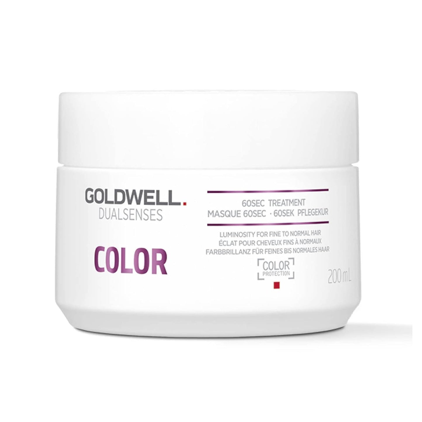 Goldwell Dualsenses Color 60Sec Treatment mask for fine to normal color treated hair with Luminescine