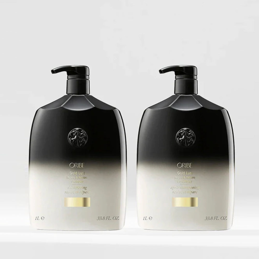 Oribe Gold Lust Repair & Restore Liter Shampoo and Conditioner set