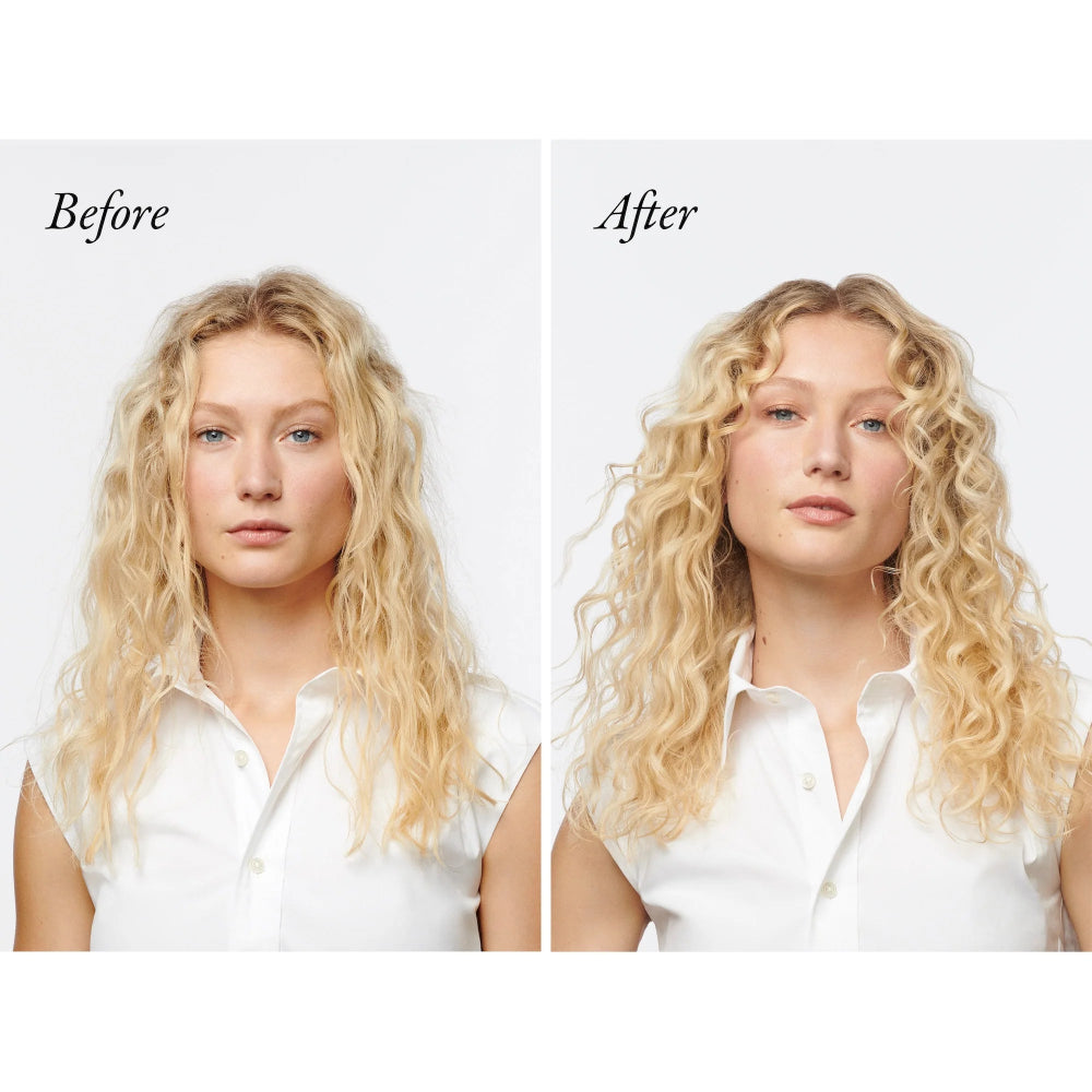 soft waves created with heatless styling balm for natural movement and frizz control