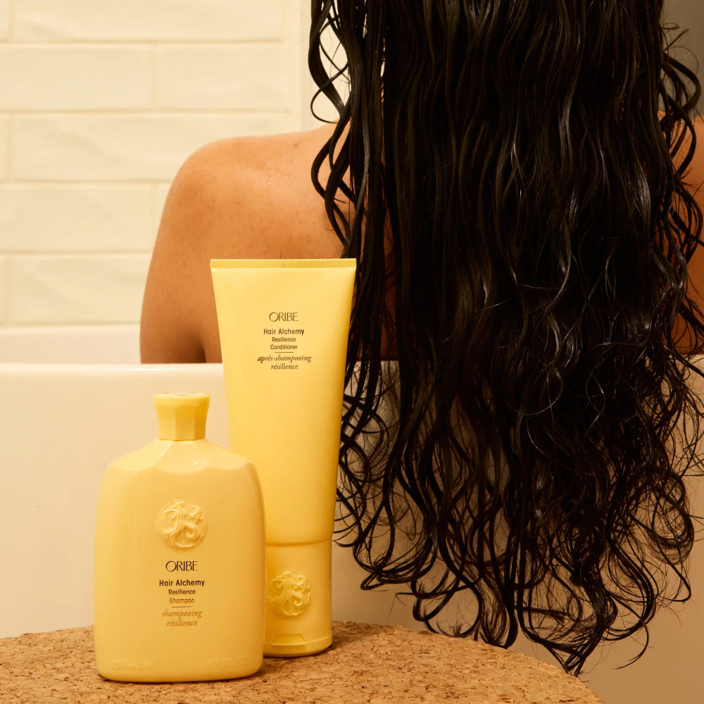 healthy strong shiny hair results using Oribe Hair Alchemy shampoo