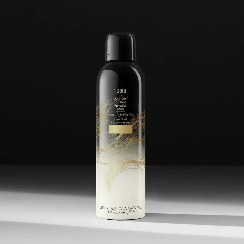 Oribe Gold Lust Dry Heat Protection Spray lightweight heat protectant for smooth shiny hair