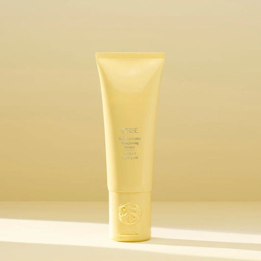 Oribe Hair Alchemy Strengthening Masque tube for repairing and strengthening fragile hair