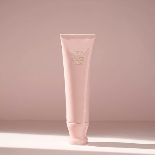 Oribe Serene Scalp Exfoliating Scrub for gently removing buildup and refreshing the scalp