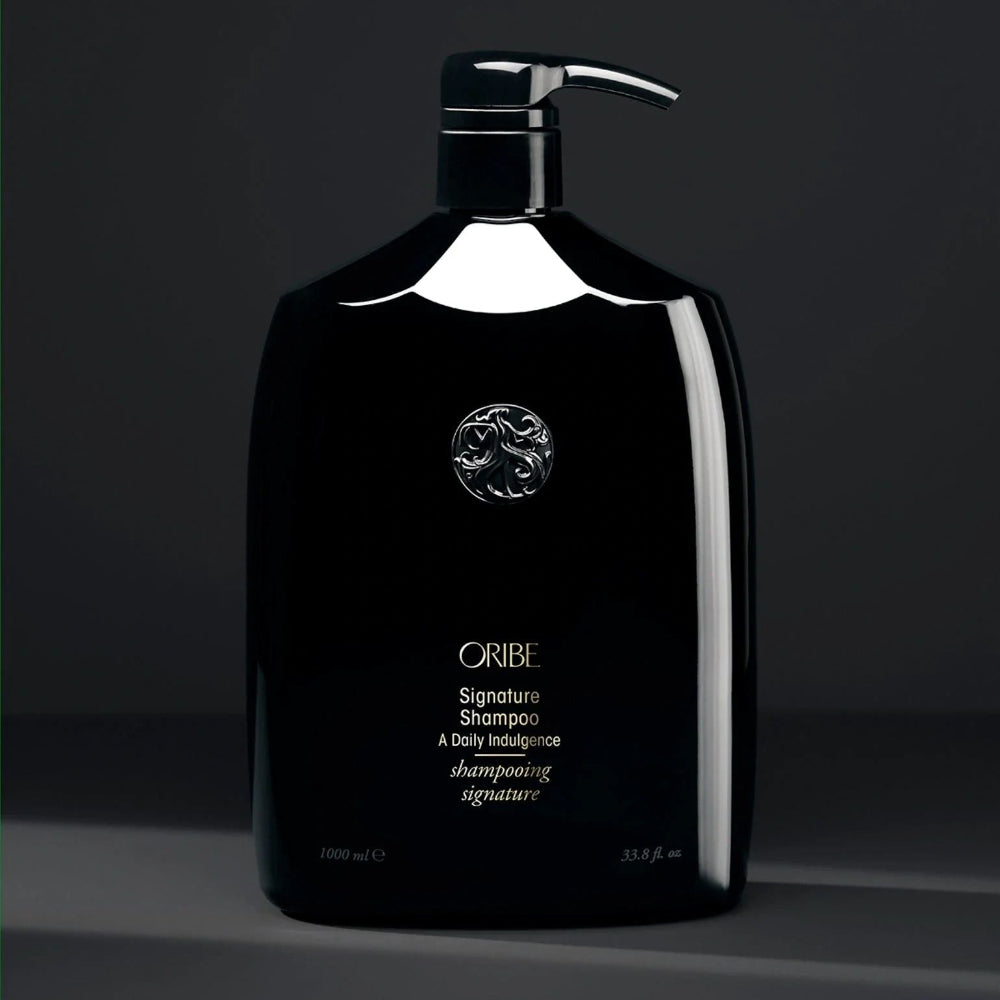Oribe Signature Shampoo with pump for professional salon use and daily hair care