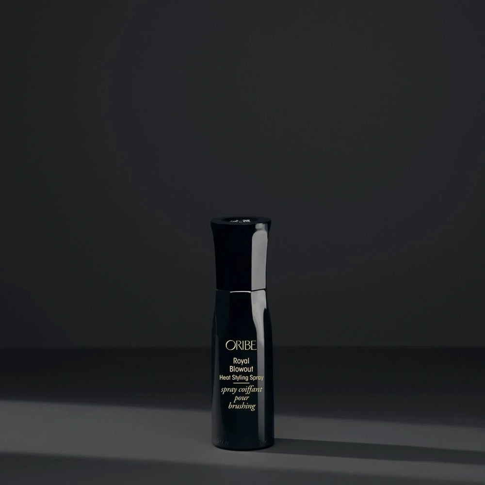 Travel Size Oribe Royal Blowout heat styling spray for faster drying and smooth polished finish