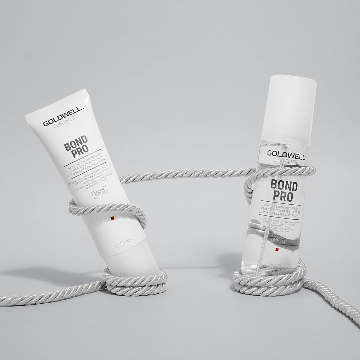 Goldwell Bond Pro Repair and Structure Spray with Day and Night Bond Booster for stronger fragile hair