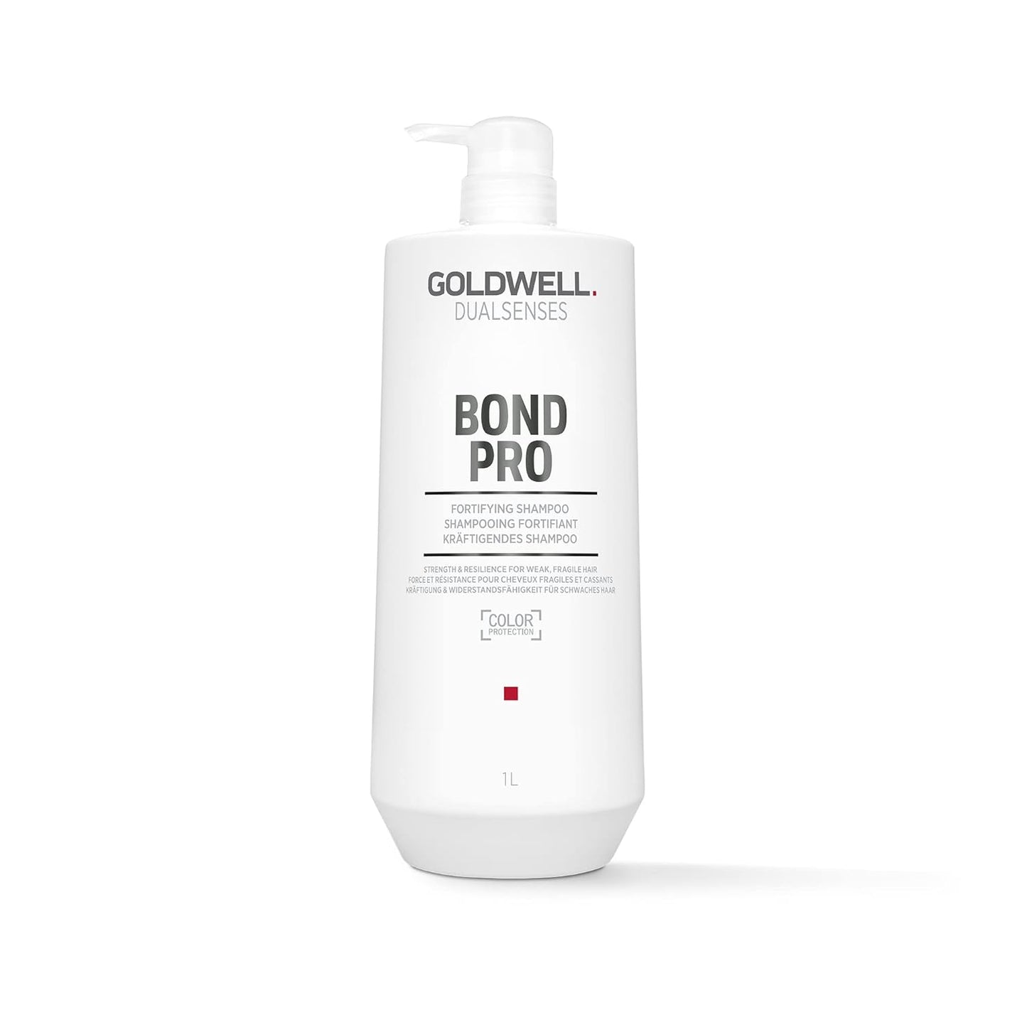 Goldwell Dualsenses Bond Pro shampoo bottle with Inter-Amino-Bond-Builder for stronger hair