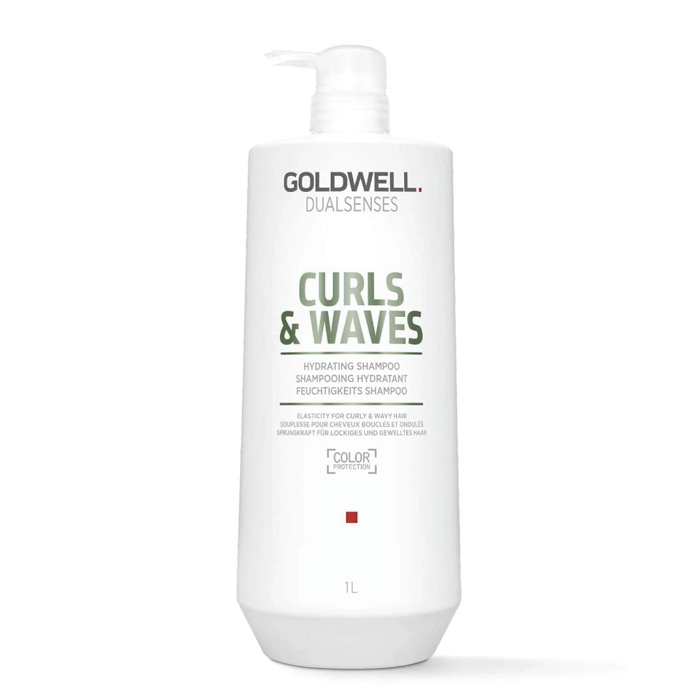Goldwell Dualsenses Curls and Waves shampoo bottle for hydrated defined curls and waves