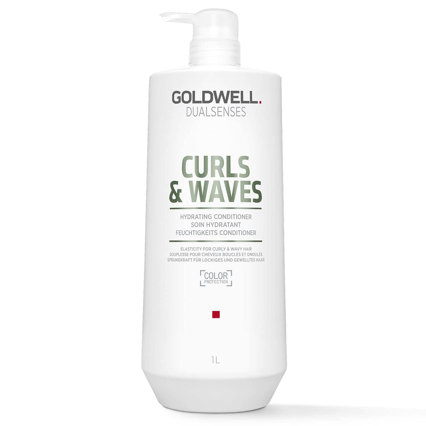 Goldwell Dualsenses Curls and Waves conditioner bottle for softness hydration and curl definition