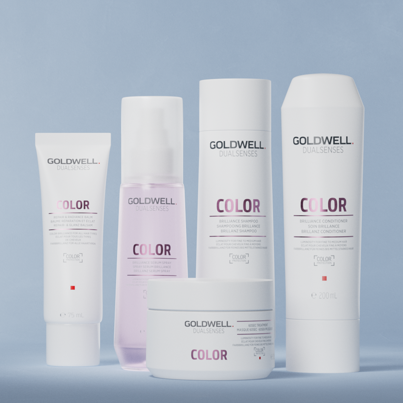 Goldwell Dualsenses Color hair care collection for color treated hair shine and long lasting brilliance