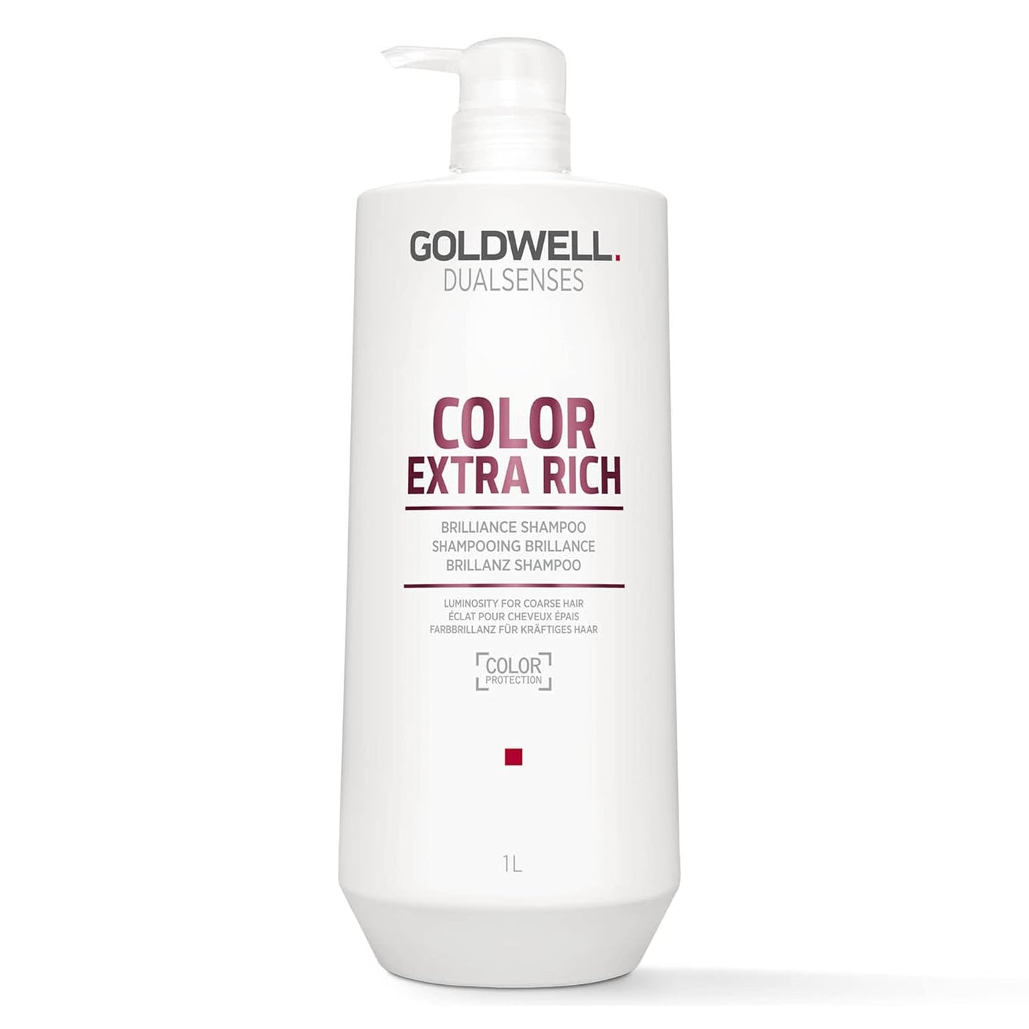 Goldwell Dualsenses Color Extra Rich shampoo bottle for rich color care shine and smoothness