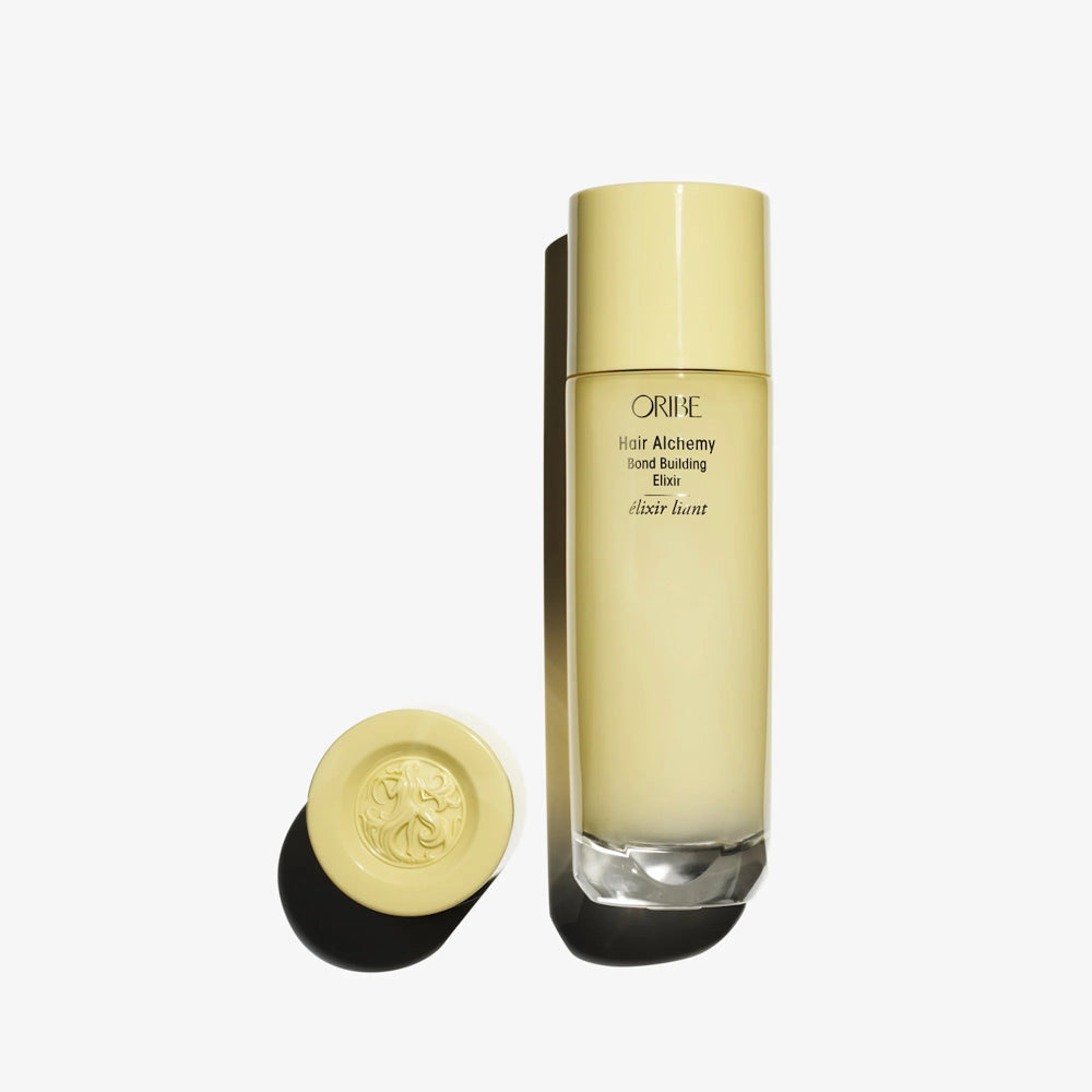 Bottle of the new Hair Alchemy Bond Building Elixir