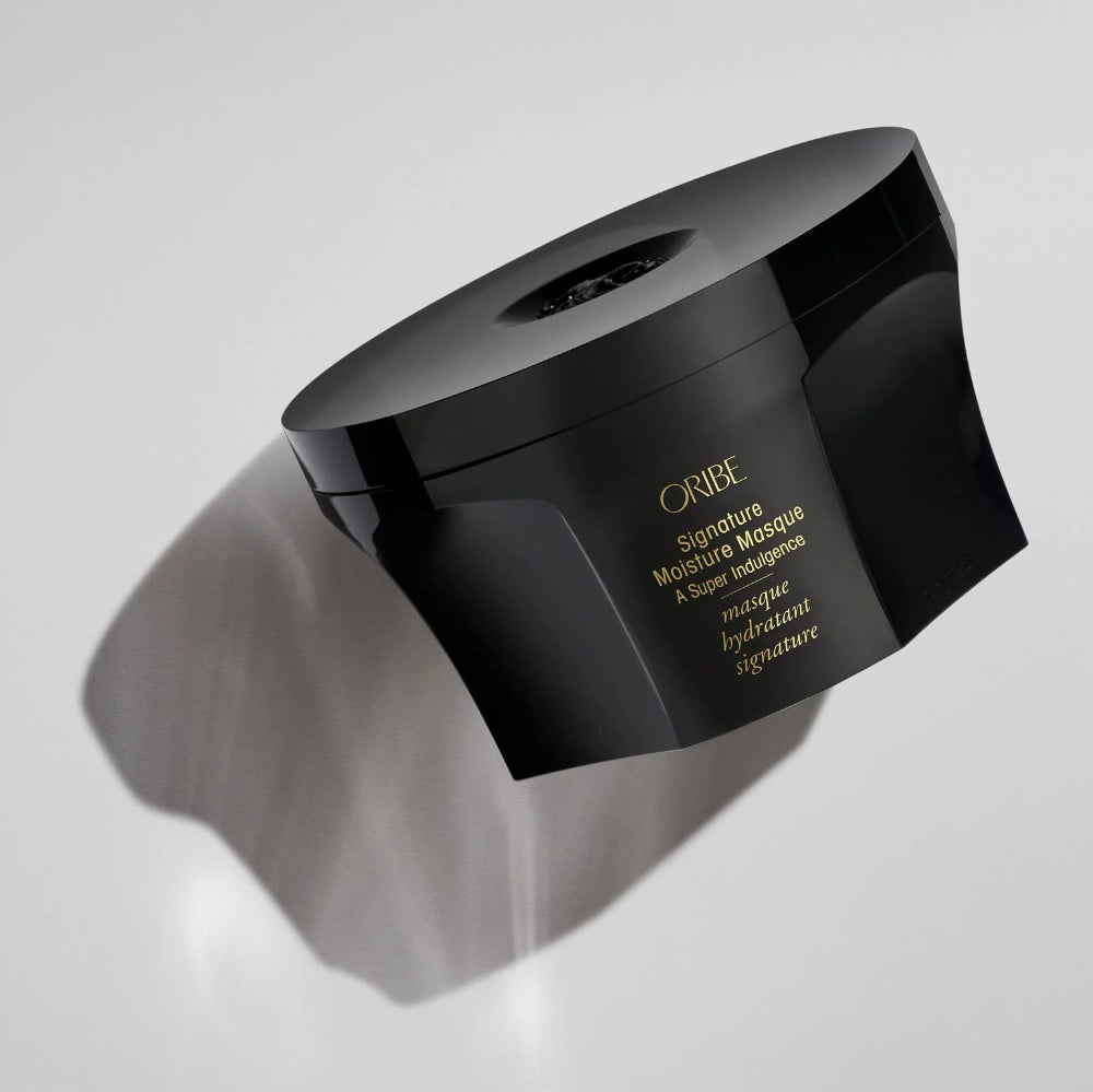 Oribe Signature Moisture Masque luxury hair mask jar highlighting premium packaging
