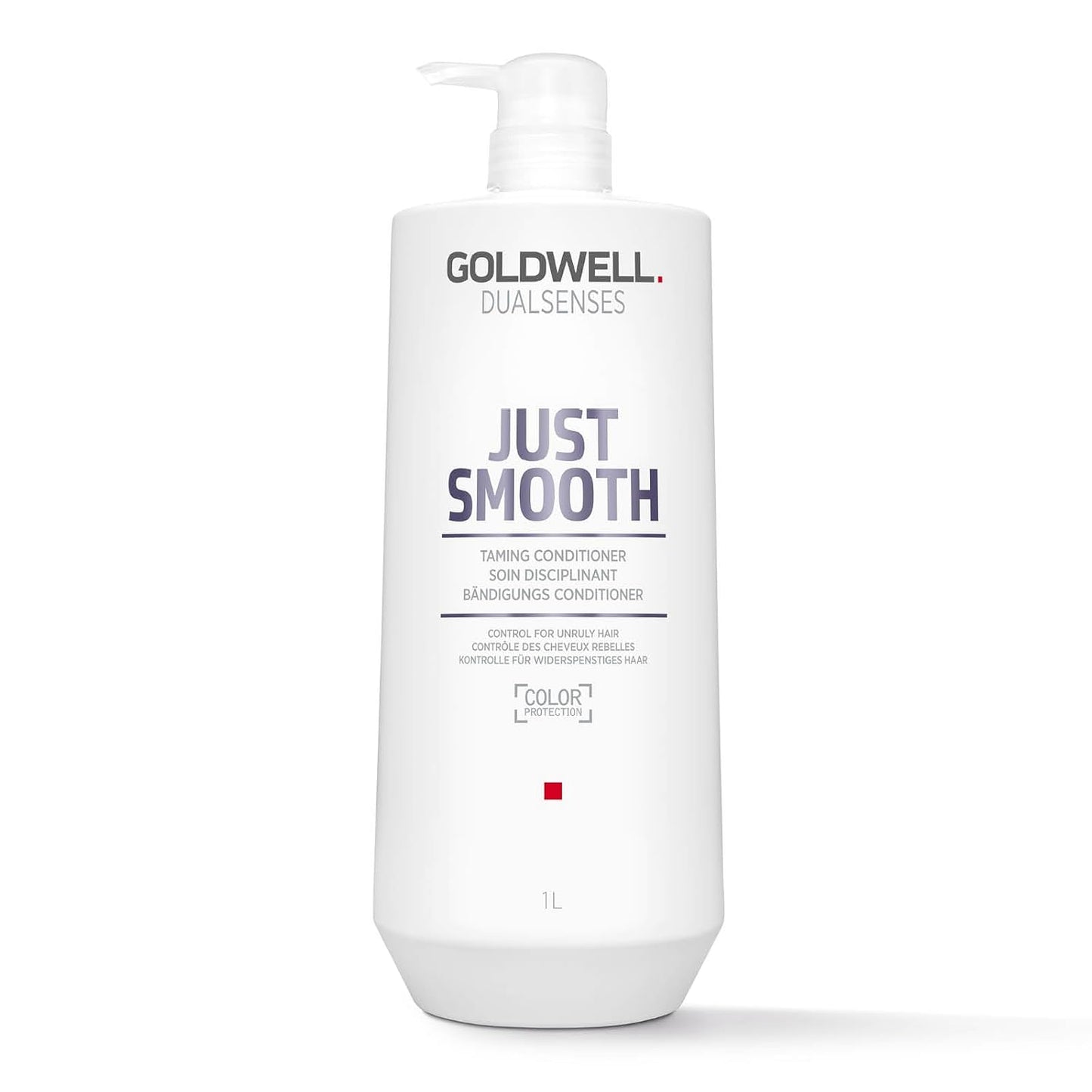 Goldwell Dualsenses Just Smooth conditioner bottle for smoothing frizz control and easy detangling