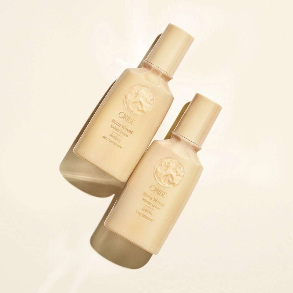 Oribe Matte Waves texture lotion showcasing lightweight styling product for natural waves