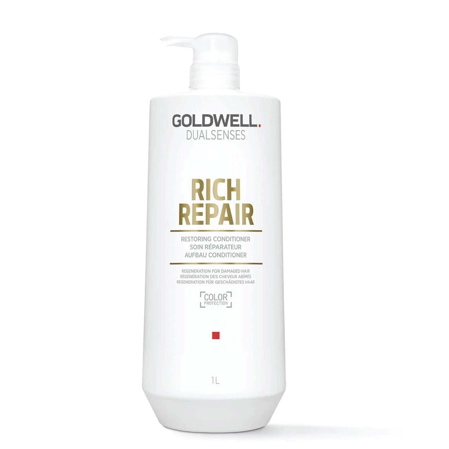 Goldwell Rich Repair conditioner bottle for strengthening and repairing damaged hair