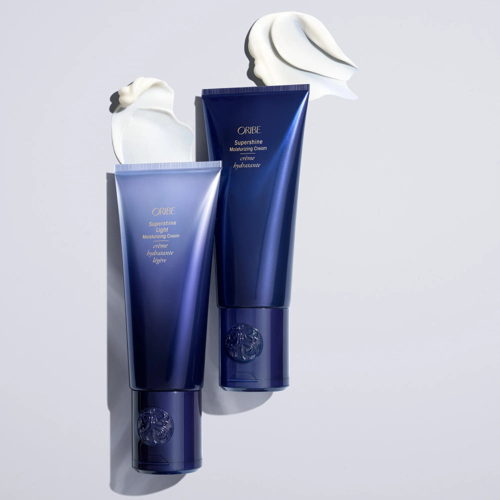 Oribe Supershine Light Moisturizing Cream  with lightweight formula for soft, smooth, shiny hair with Supershine Moisturizing Cream
